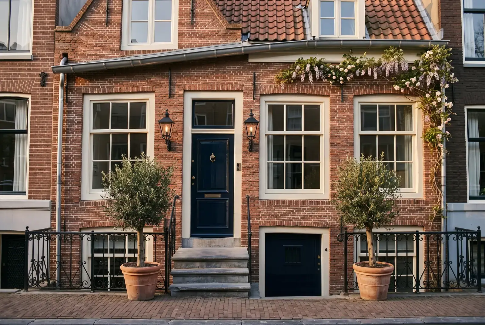 Grachtenpand, gevelrestauratie, na