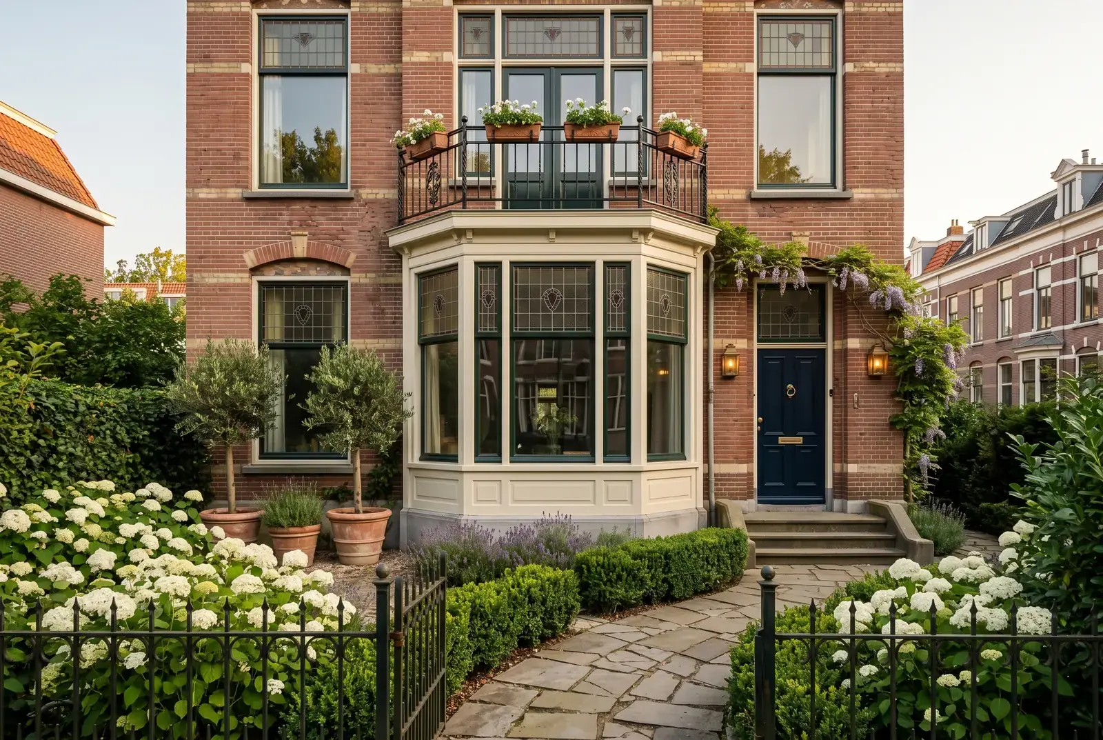 Herenhuis Statenkwartier, gevel, na