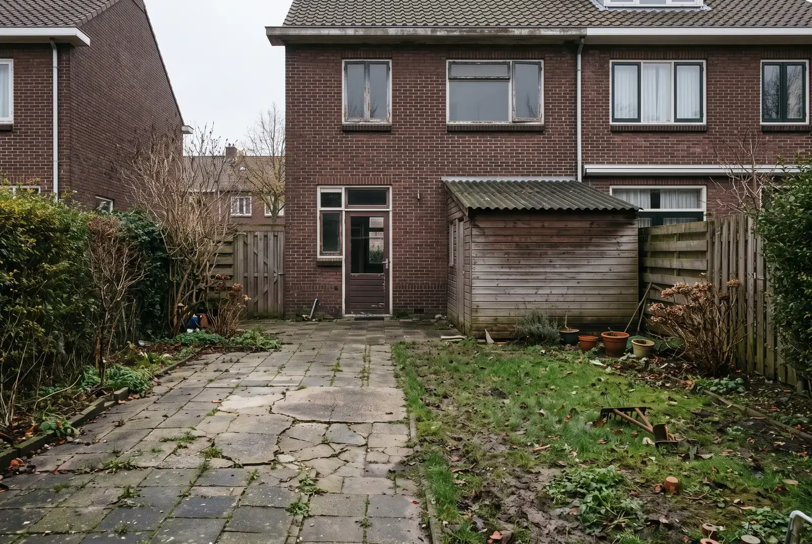 Glazen aanbouw achterzijde, voor