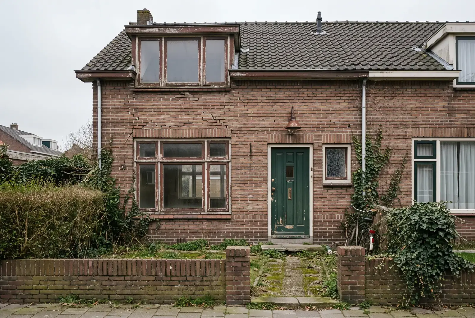 Jaren-30 woning, gevel, voor