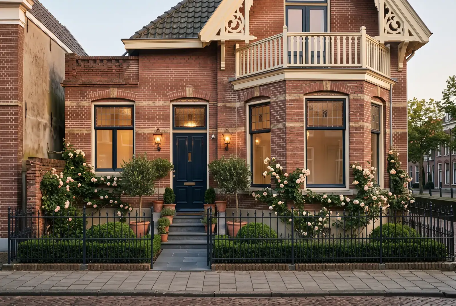 Canal-side house, facade repair, Breda