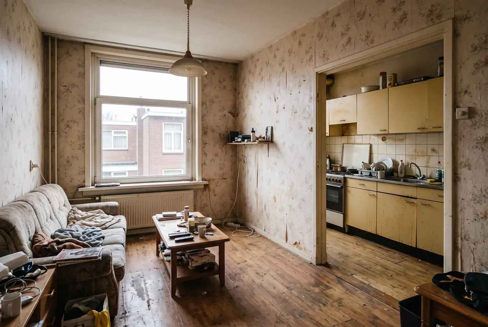 Bovenwoning Noord, open indeling, voor
