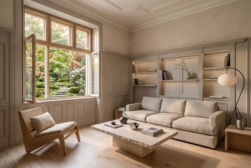 Rijnvilla, woonkamer, Emmerich am Rhein, na