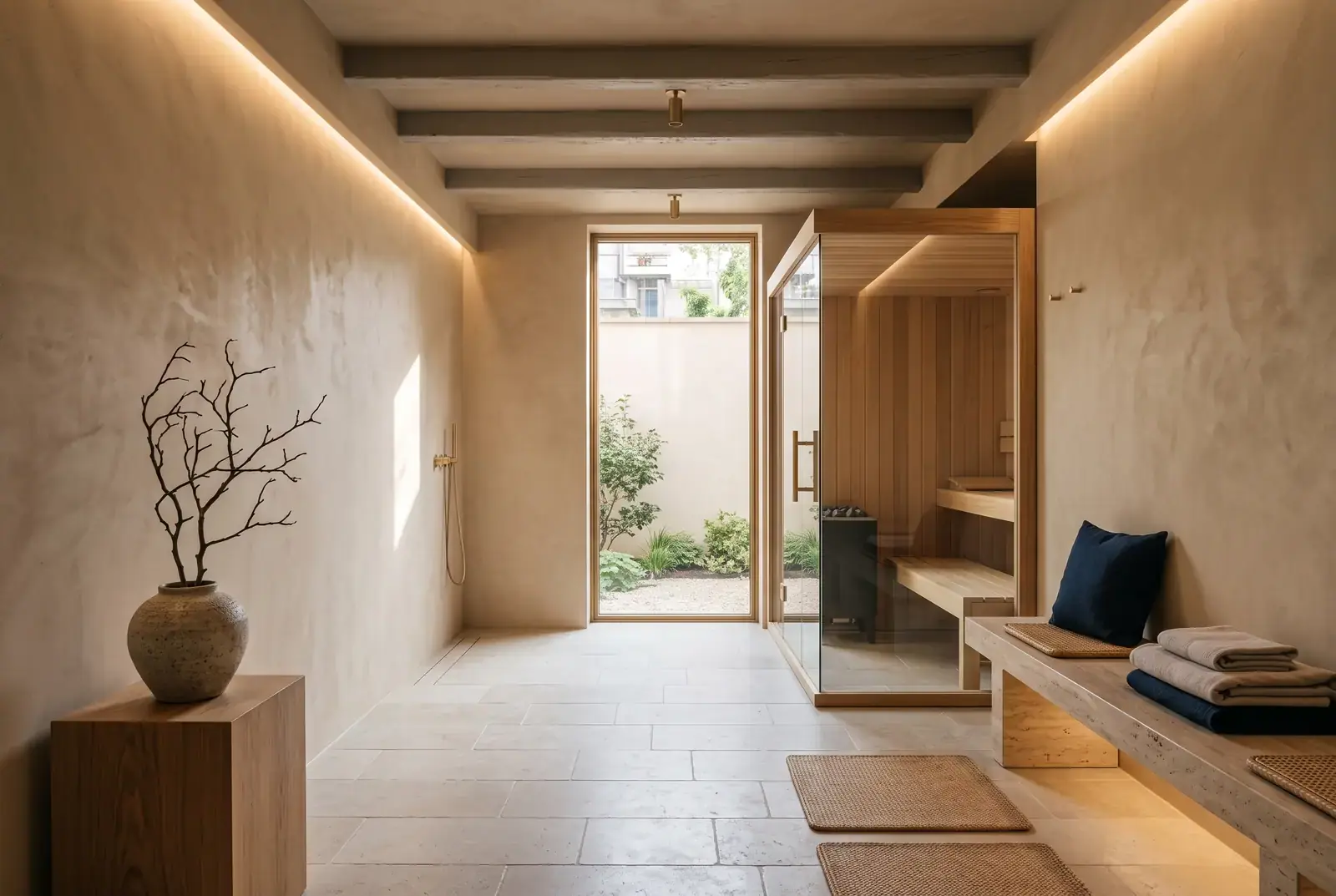 Wellnesskelder met sauna, Aachen