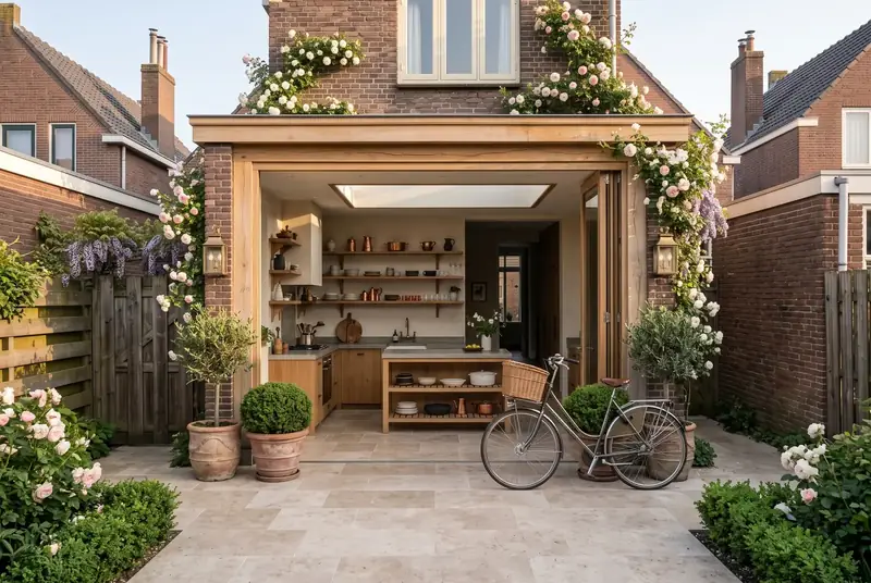 Tuinkamer aanbouw, Breda, na