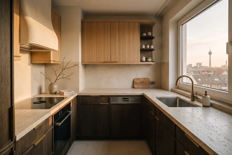 Penthouse keuken, Düsseldorf, na