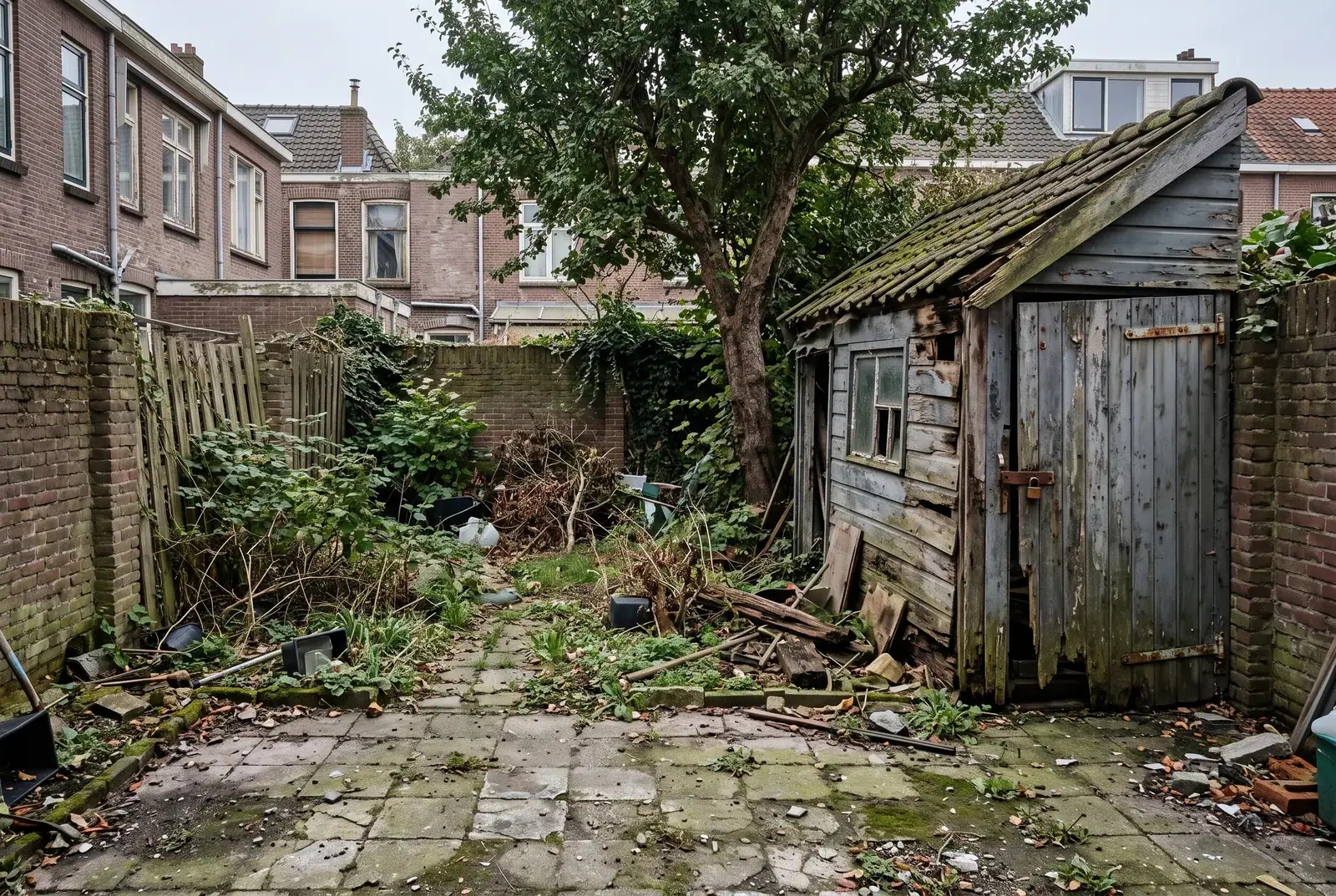 Tuinhuis en overkapping, voor