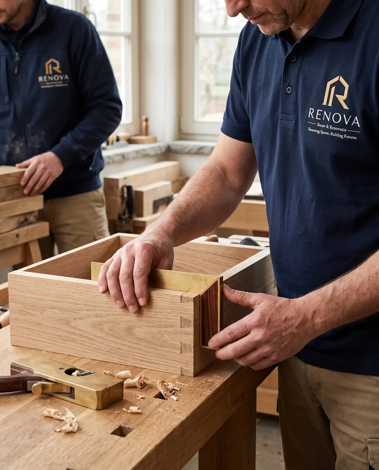 Zwaluwstaartverbinding in eiken